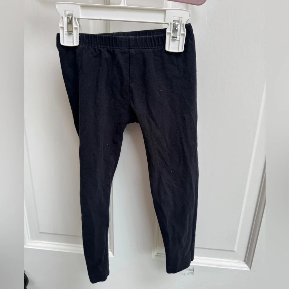 Old Navy 3T Girls Full-Length Black Stretch Leggings Pants